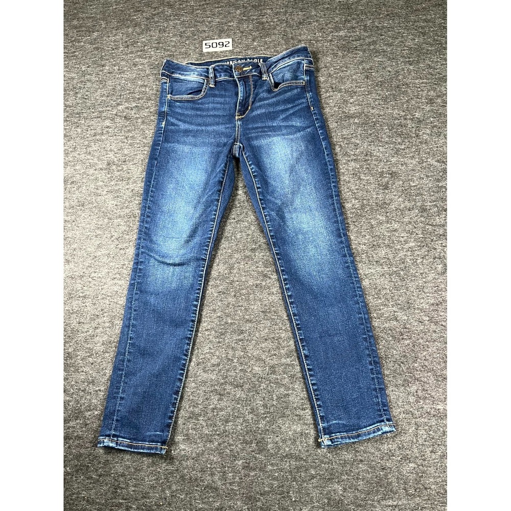 American Eagle Outfitters‎ Jeans Womens 10 Blue Stretch Medium Wash Jegging